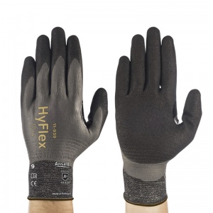 Ansell HyFlex 11-939 Fully Dipped Oil-Repellent Lightweight Gloves