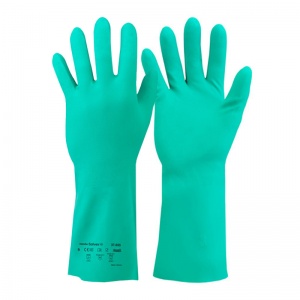 Ansell Solvex 37-655 Gauntlet-Style Nitrile Chemical-Resistant Gloves