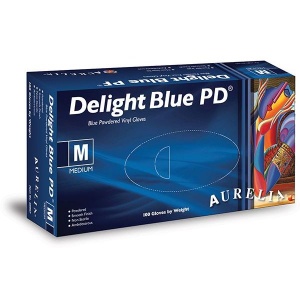 Aurelia Delight Blue PD Vinyl Gloves 38895-9