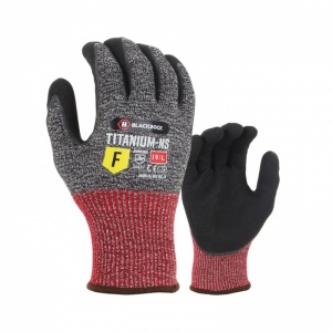 Blackrock BRG156 Titanium-NS Sandy Nitrile Coated Cut Level F Gloves