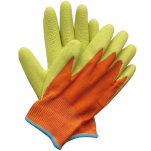 Briers Kids Junior Digger Green and Orange Gardening Gloves B5314