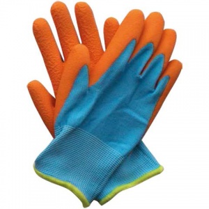 Briers Kids Junior Digger Orange and Blue Gardening Gloves B5313