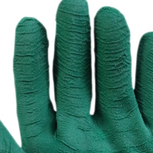 thumbnail image 2 of 2 Pairs Green Garden Gloves - Stretch Knit With Non-Slip Rubber Grip - One Size 2 of 6
