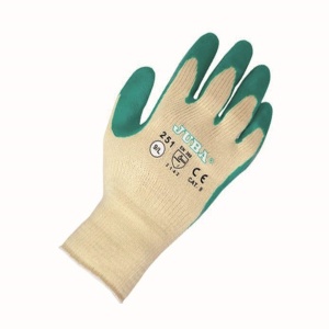 Juba 251 Latex-Coated Grip Safety Gloves (Yellow/Green)