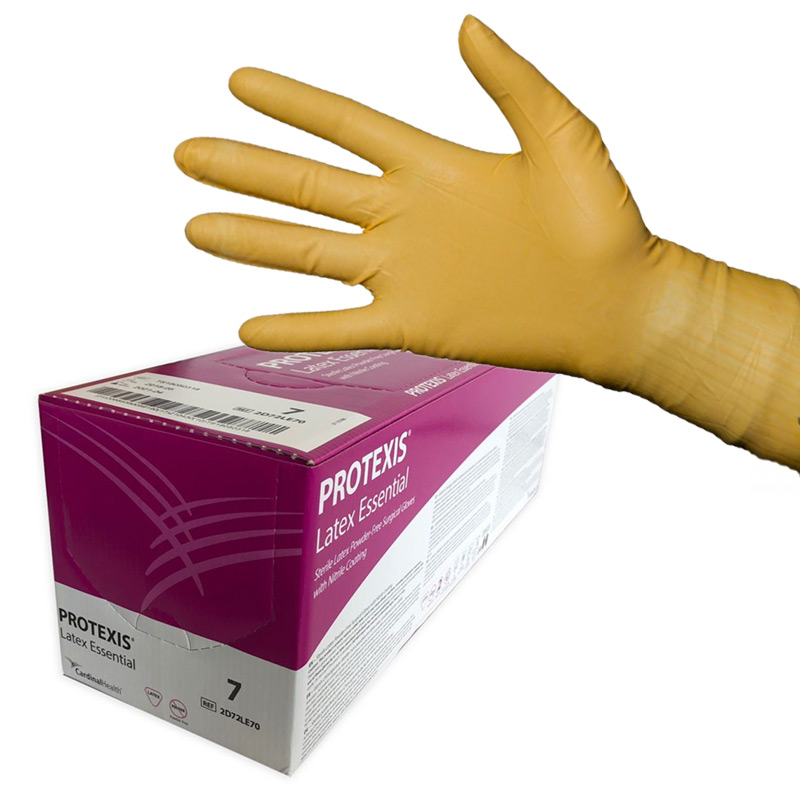 Cardinal Health Protexis Latex Surgical Gloves - Hydrogel Coated, Size 7, Case Of 200 Pairs