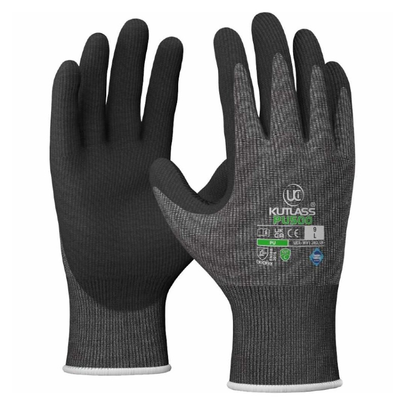 Kutlass Level 5 Cut Resistant Gloves PU500 SafetyGloves.co.uk