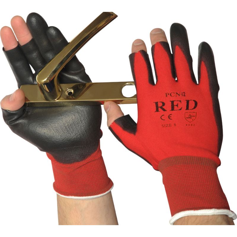 fingerless safety gloves