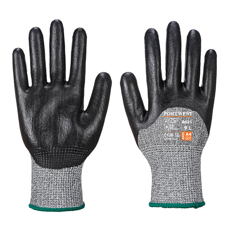 Portwest A621 Cut-Resistant Nitrile 3/4 Coated Gloves