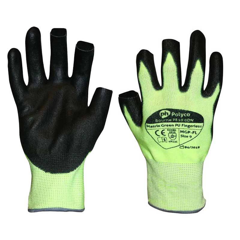 Polyco Matrix Fingerless Gloves MGP-FL - SafetyGloves.co.uk