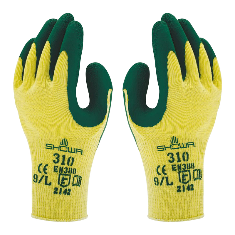 Showa 310 Breathable Latex-Coated Grip Gloves 