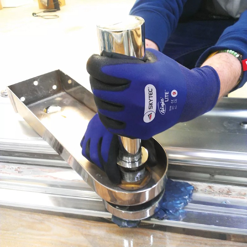 1 Paio Di Guanti Da Lavoro Skytec Ninja Lite Ultra Leggeri Di Sicurezza - Foto 5