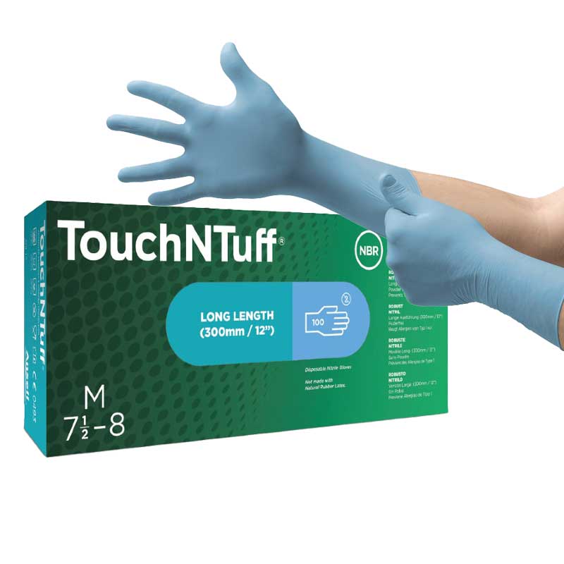 Ansell TouchNTuff 92-665 Nitrile Gloves - SafetyGloves.co.uk