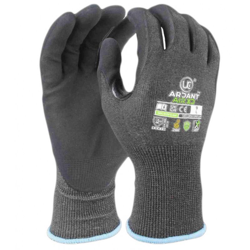 UCI Adept-AIR Max Comfort Cycling Gloves | Lightweight Nylon Lycra With NFT Palm, Size Small