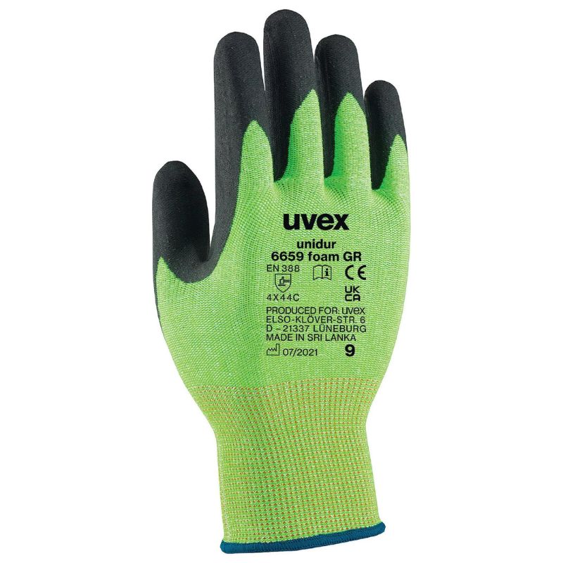 Uvex Schutzhandschuhe Unidur 6659 Foam 60938 (60938) 10 Paar