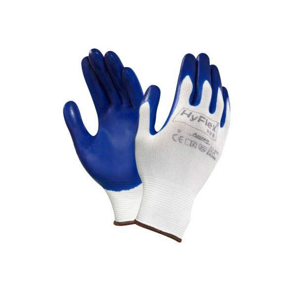 Ansell HyFlex 11900 PalmCoated Nitrile Gloves SafetyGloves.co.uk
