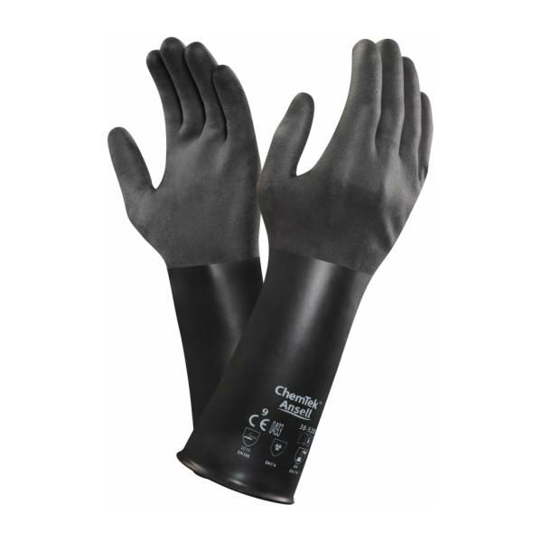Ansell AlphaTec 38520 Butyl ChemicalResistant Gauntlet Gloves