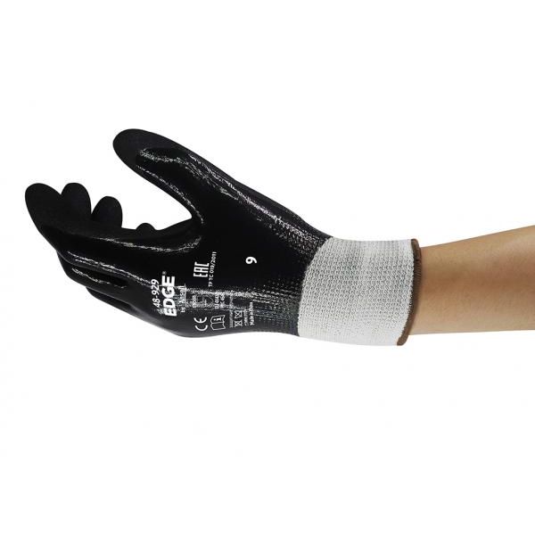 Ansell Edge 48929 Double Dipped CutResistant Oil Gloves