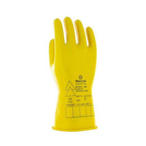 rubber gloves yellow