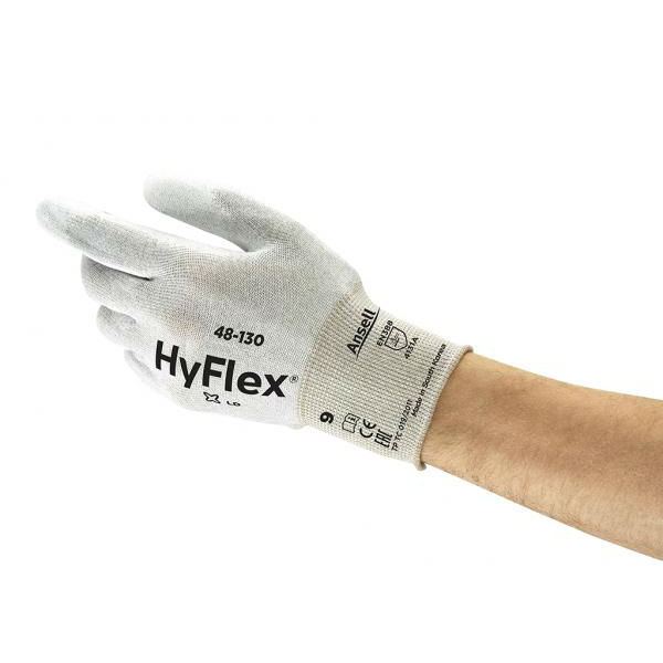 Ansell HyFlex 48130 ESD Protection Seamless Work Gloves SafetyGloves