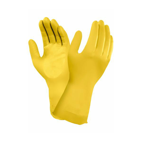 marigold rubber gloves