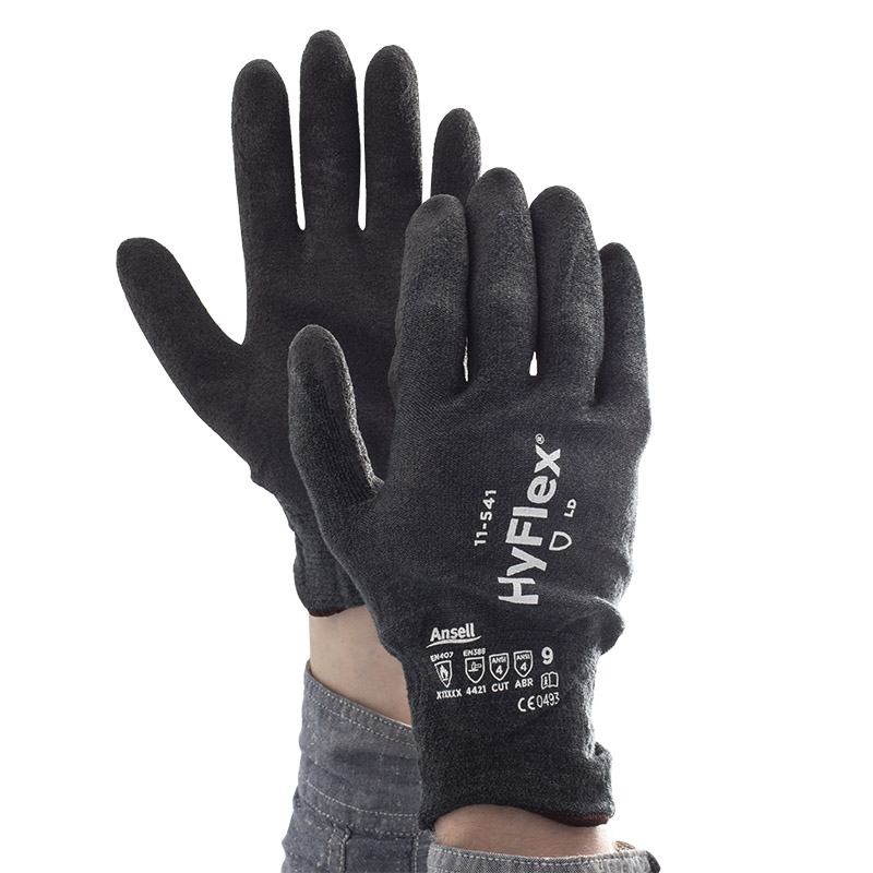 Ansell HyFlex 11541 CutResistant Grip Work Gloves SafetyGloves.co.uk