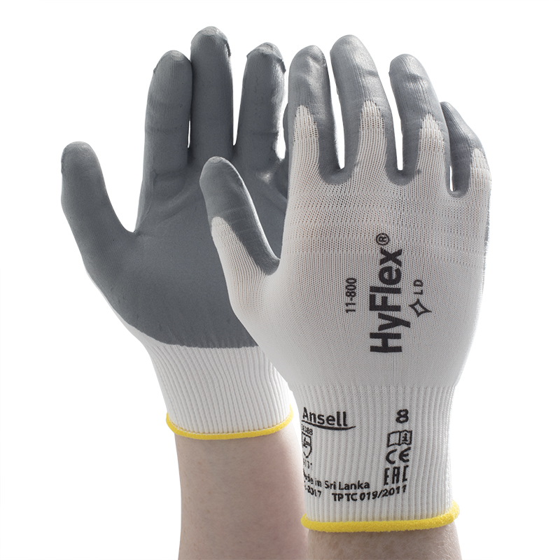 nitrile foam gloves