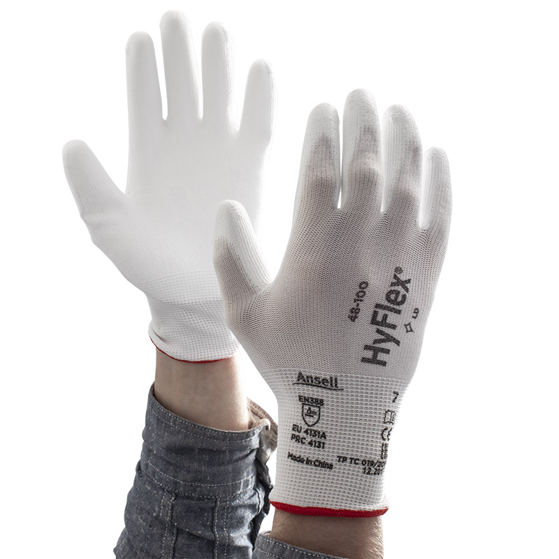 Ansell HyFlex 48100 PalmCoated Light Application Work Gloves