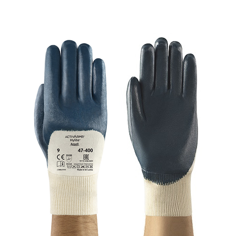 Ansell Hylite 47400 PalmCoated Flexible Work Gloves SafetyGloves.co.uk