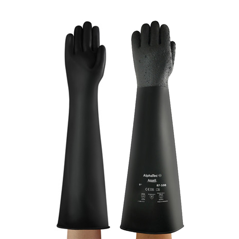 Ansell Marigold Industrial 87108 ChemicalResistant Gauntlet Gloves