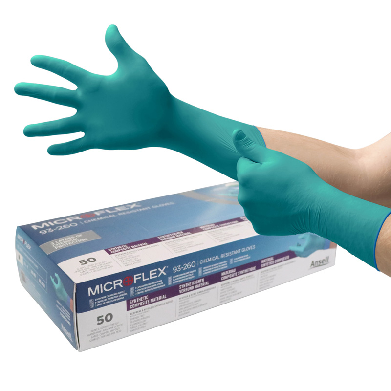 Ansell Microflex 93 260 Disposable Powder Free Nitrile Neoprene Gloves