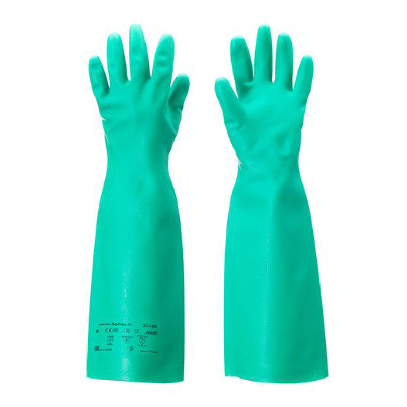 Ansell Solvex 37-185 Nitrile Chemical-Resistant Gauntlets