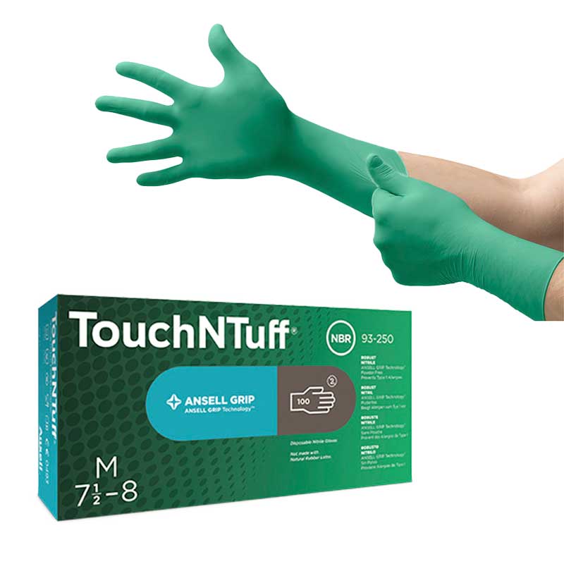 Ansell TouchNTuff 93300 Nitrile Gloves SafetyGloves.co.uk