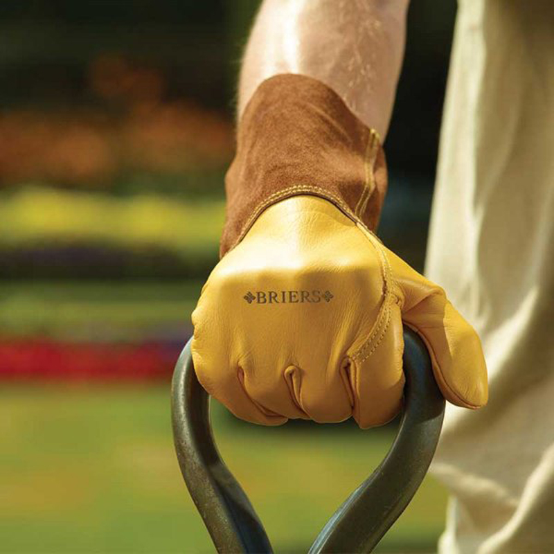 Briers Ultimate Golden Leather Gardening Gauntlets - SafetyGloves