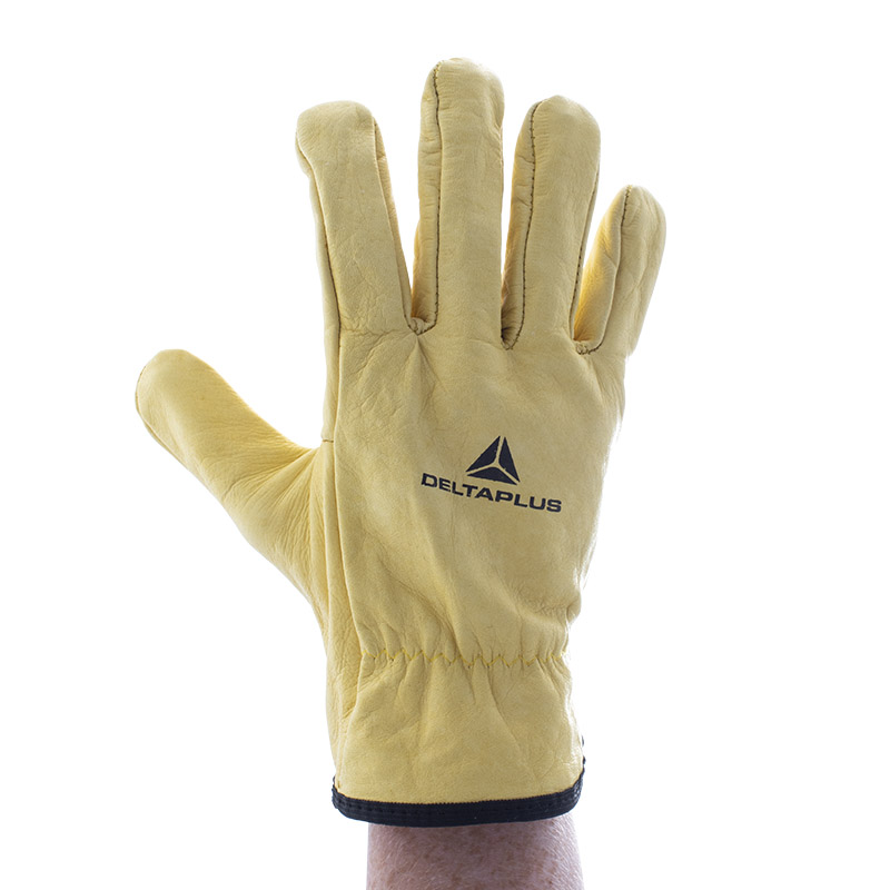 Delta Plus Venitex FCN29 Grey Full Grain Cowhide Top Quality Safety Work Gloves 