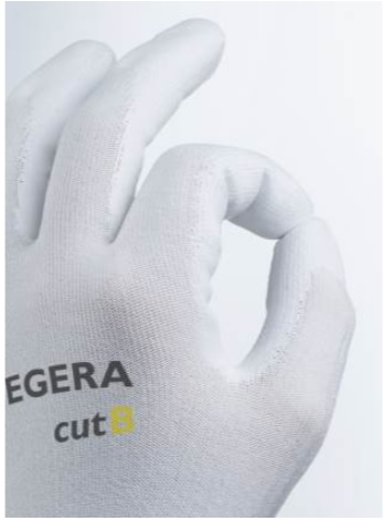 Sensitive and dexterous fingertips are vital in any precision handling glove Up close picture of fingertips