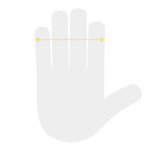 Gardening Gloves hand measurement