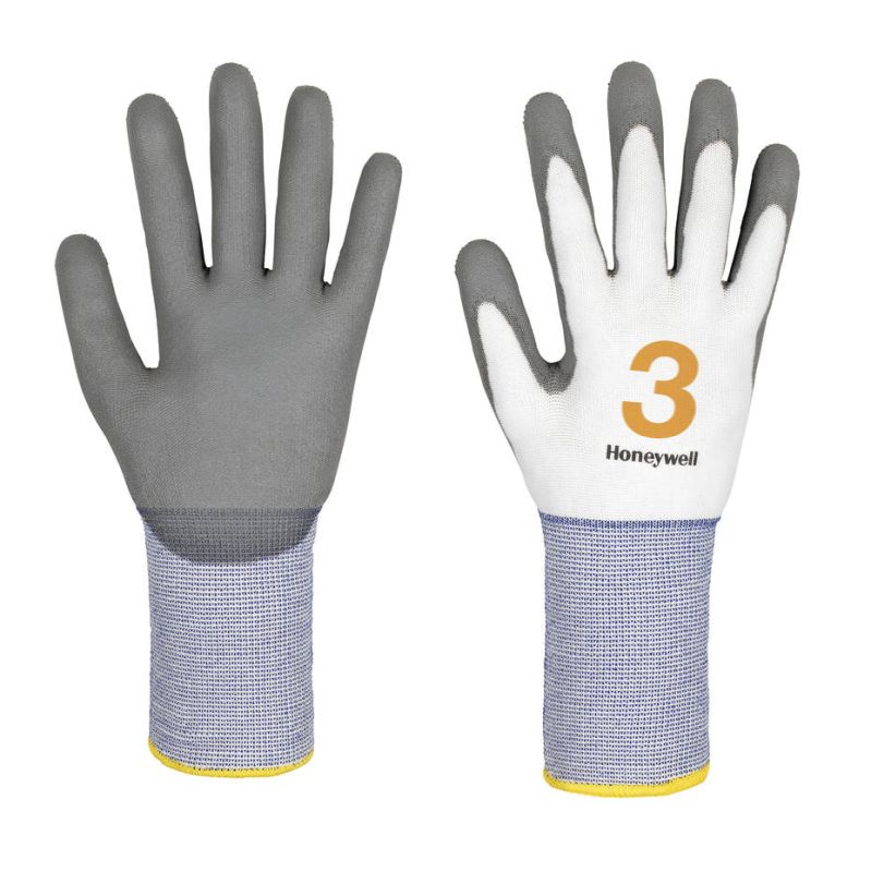 Black PU Palm Coated Grey Dyneema//Cut Resistant Glove Cut level 3