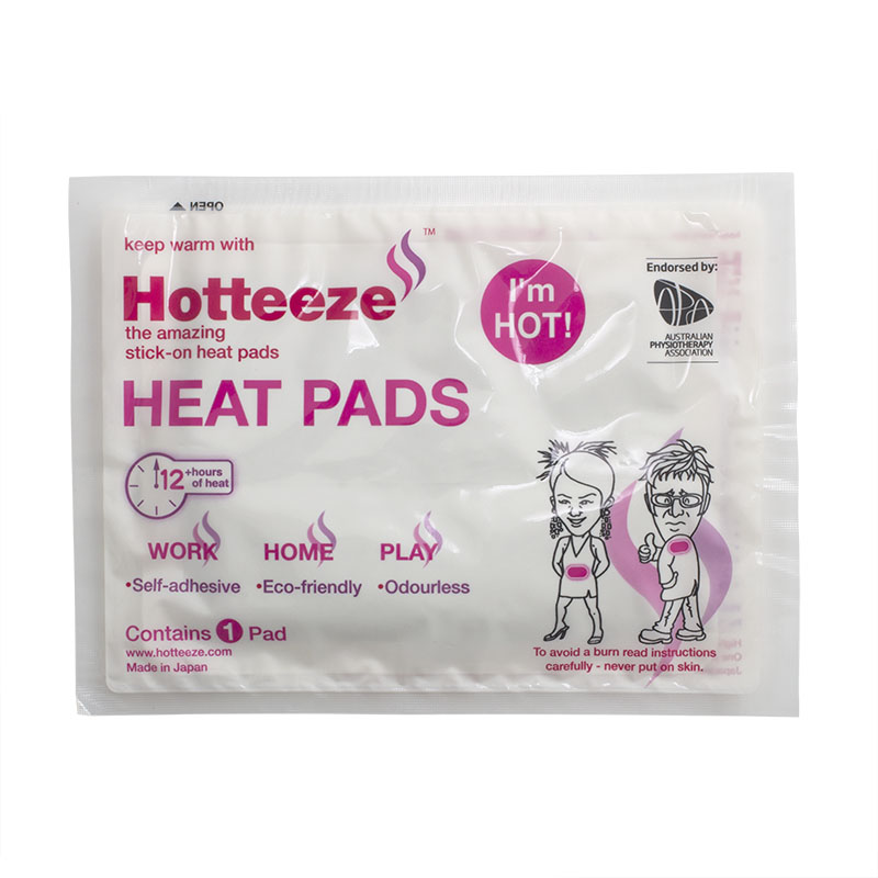 Hotteeze SelfAdhesive Heat Pad (Pack of 10) SafetyGloves.co.uk