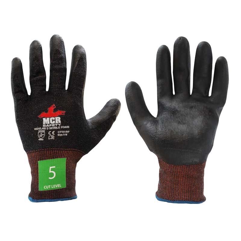 MCR Safety CT1014NF Nitrile Kevlar Gloves