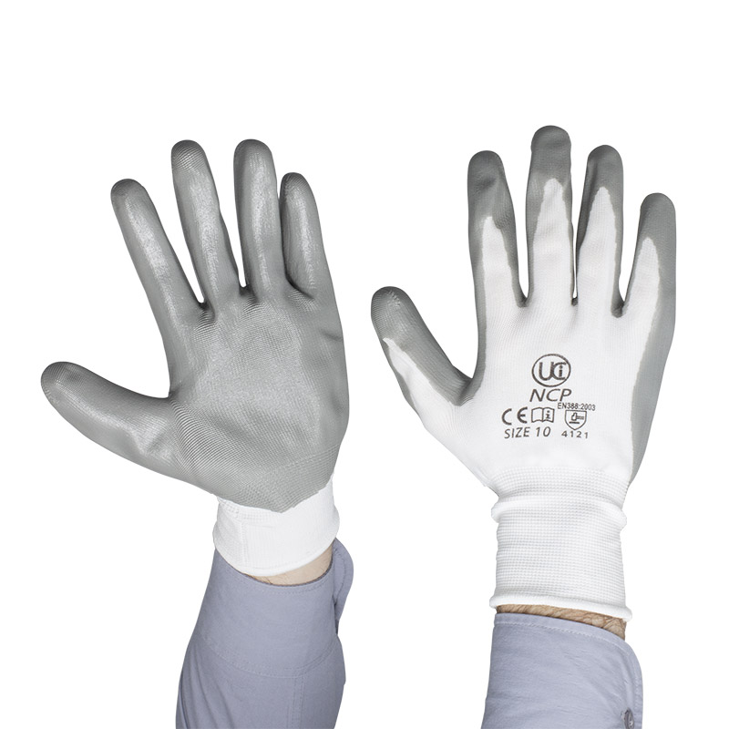 nitrile dipped gloves