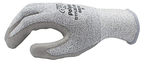 Polyco Dyflex Cut Resistant Safety Gloves Side View Of Coating