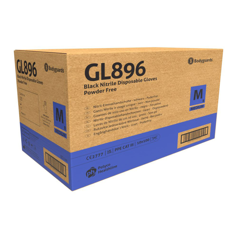 Polyco GL896 Bodyguards Nitrile Gloves - SafetyGloves.co.uk