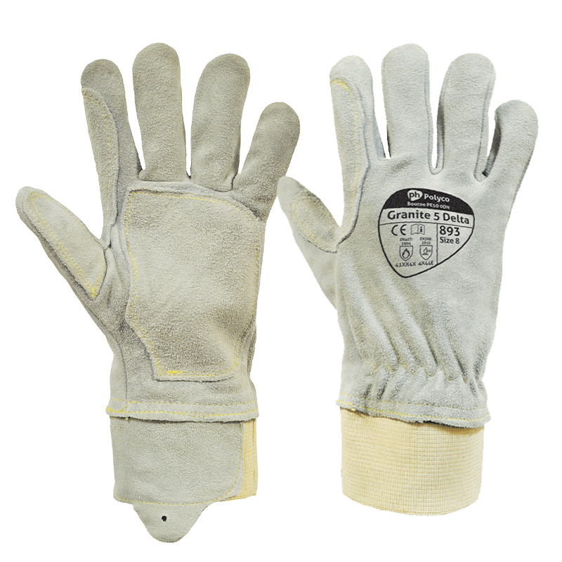 Polyco Leather CutResistant Gloves 893 SafetyGloves.co.uk