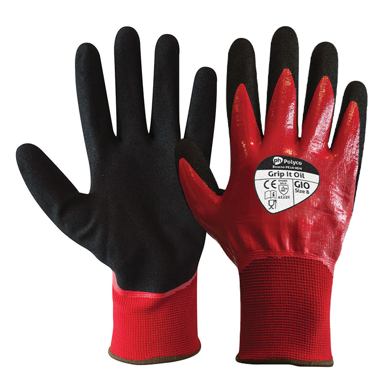 Polyco Grip It Oil Gloves GIO SafetyGloves.co.uk