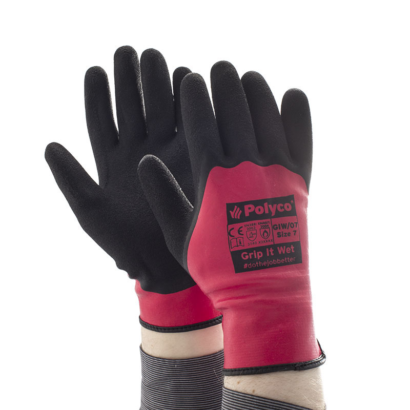 Polyco Grip It Wet Gloves GIW SafetyGloves.co.uk