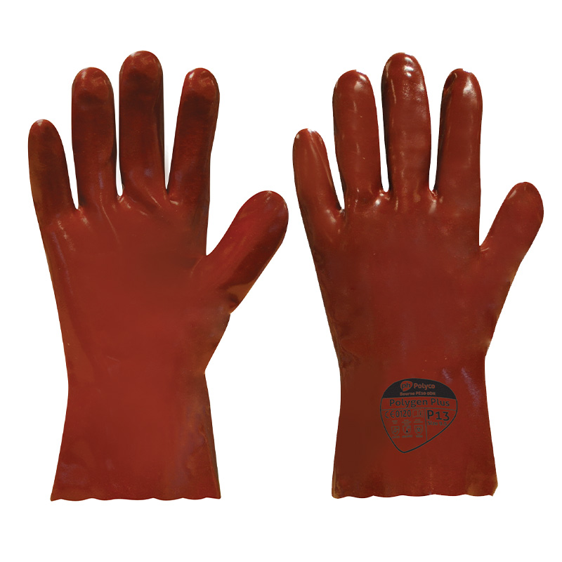 Polyco Polygen P13 Coated PVC Gloves SafetyGloves.co.uk