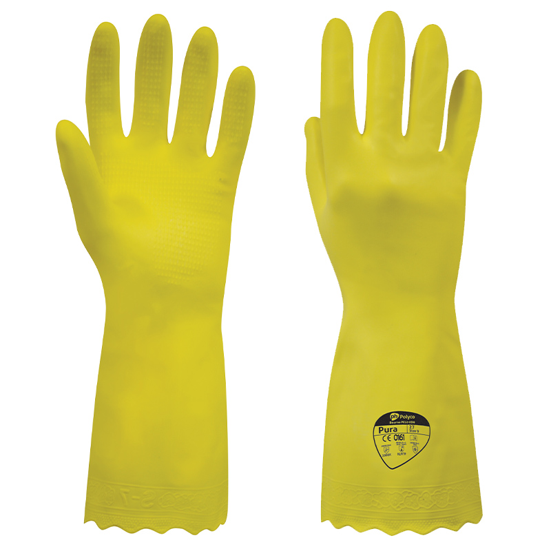 Polyco Pura Medium Weight PVC Gloves - SafetyGloves.co.uk