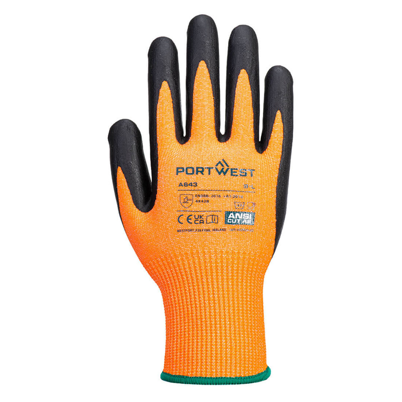 Portwest Amber Cut – Schiuma Nitrilica, A643AMRXXL, XXL