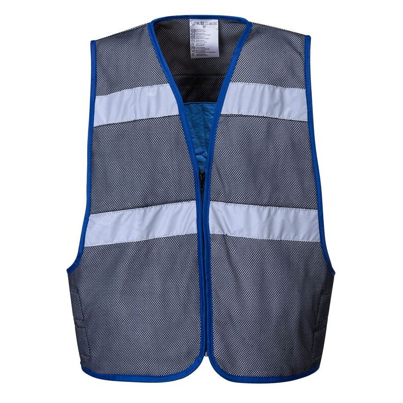 【XL】ALOUND VENTILATION NYLON VEST Portwest CV01 Iona Grey Cooling Vest - SafetyGloves.co.uk