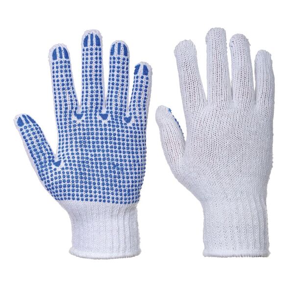 24Pcs Work Gloves Anti-slip Knitted Stretchy Cloth Glove Thin Moist Glove Liners Grey